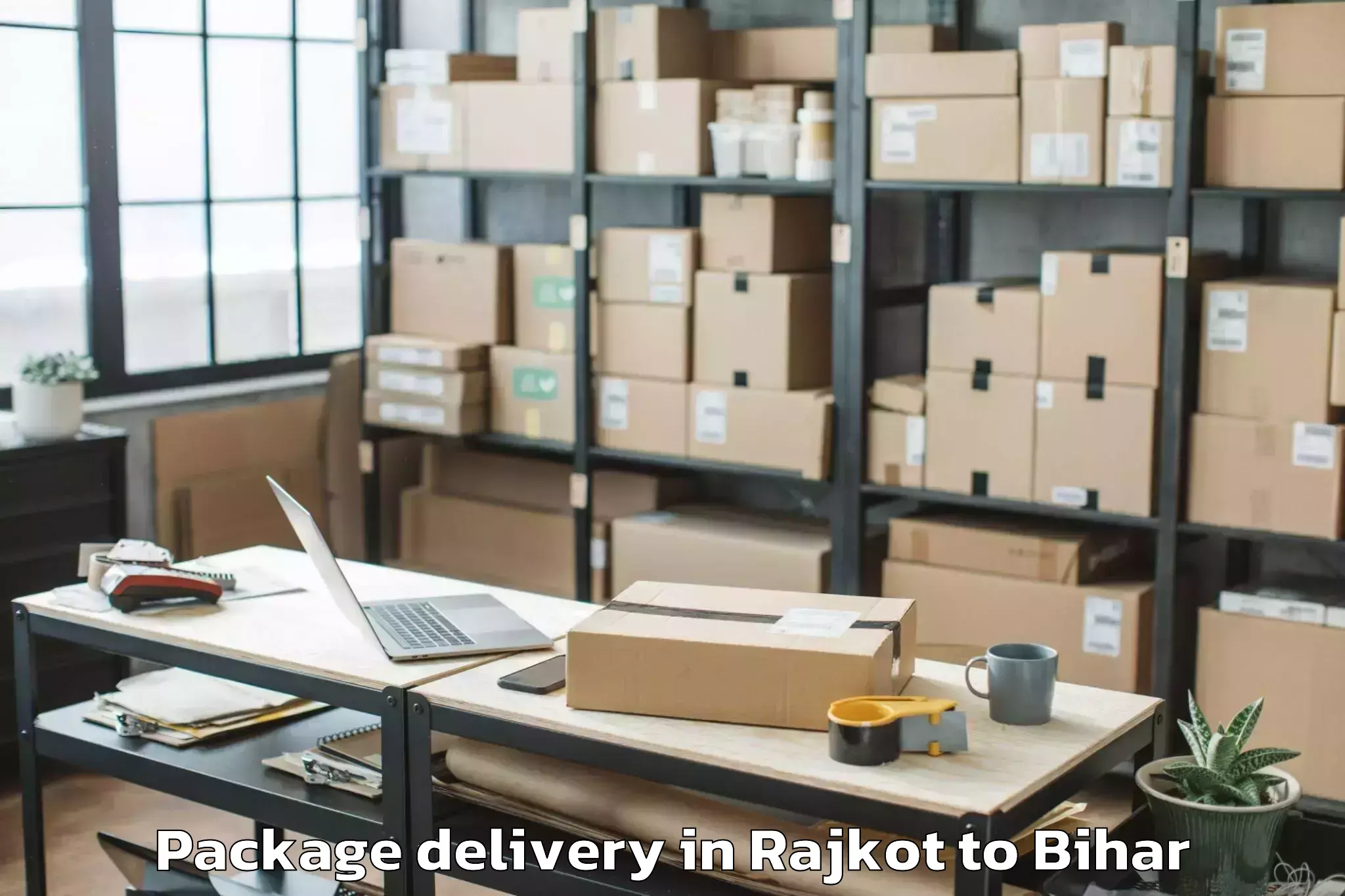 Easy Rajkot to Bharwara Package Delivery Booking